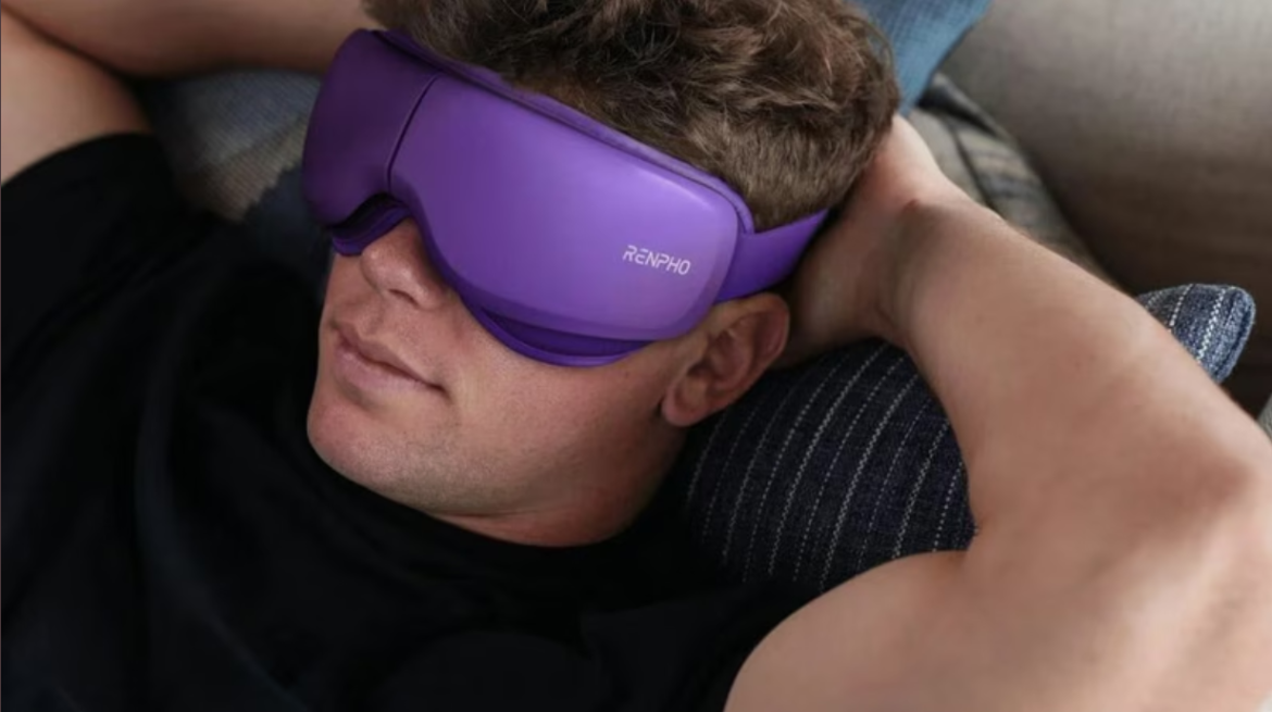 Masque de massage oculaire technologique Eyeris Zen de RENPHO pour la récupération mentale.